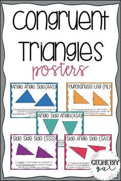 an image of congruent triangles posters