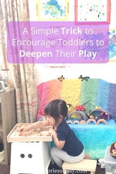 Preschoolers are extremely capable of engaging their imaginations and can play for hours over several days at a small world set up. Toddlers on the other hand are still learning how to engage in imaginative play at a higher level. Click through and see a simple trick I personally use to encourage my 2yo to deepen her play #play #imaginativeplay #kidsplay Independent Play, Milk Crates, Small World Play, Learning Through Play, Small World, Imaginative Play, Simple Tricks