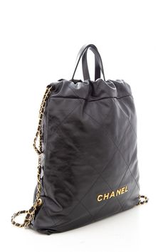 Chanel 22 2023 Black Calf-skin Leather Backpack with Gold Hardware. This item is in like new condition.Length: 14"Depth: 3"Height: 15.25" Brand = Chanel Color = Black Condition = Like New Item Number: 5412-88 Item ID: 179186 Category: Backpack Luxury Large Capacity Standard Backpack, Luxury Backpack Bag With Removable Pouch, Luxury Large Capacity Shoulder Backpack, Luxury Soft Leather Standard Backpack, Luxury Shoulder Bag Backpack For Shopping, Luxury Shoulder Backpack For Shopping, Luxury Backpack Shoulder Bag For Shopping, Luxury Backpack With Removable Pouch, Designer Leather Backpack With Large Capacity