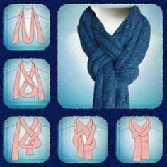 A new way to tie a scarf! Istoria Modei, Scarf Knots, Diy Scarf, Scarf Tying, Hippie Chic, Scarf Styles, Diy Fashion, Juicy Couture