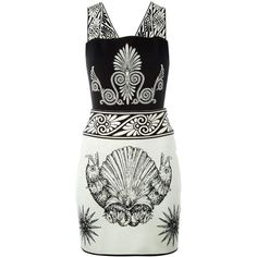 Black And White Short Dresses, Jacquard Mini Dress, Tank Swimsuit, Fancy Bows, Fausto Puglisi, Stretch Knit Dress, Bandeau Tops, Cloth Dress, Mini Dresses Online