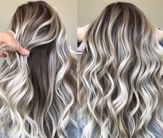 Dark Underneath Hair, Dark Roots Blonde Hair Balayage, Blonde Foils, Blonde Hair With Roots, Blonde Highlights On Dark Hair, Fall Blonde Hair, Ashy Blonde, Brunette Hair With Highlights, Dark Roots Blonde Hair