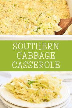 Cheesy Cabbage Casserole ~ This old-fashioned, creamy baked cabbage dish with crunchy topping is easy to assemble and perfect for holidays, potlucks, or Sunday dinners at home. via @thiswifecooks Recipes For Dinner No Meat, Dinner No Meat, Cheesy Cabbage Casserole, Southern Cabbage, Cheesy Cabbage, Cabbage Casserole Recipe, Cabbage Casserole Recipes, Baked Cabbage, Recipes Bbq