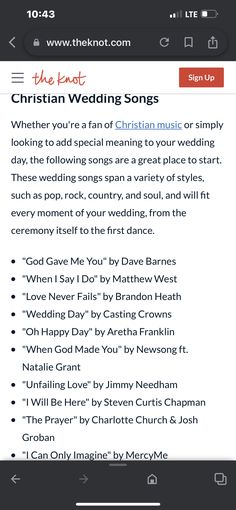 the wedding song app on an iphone