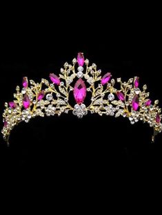 Aurora Crown, Gatsby Birthday Party, Sleeping Beauty Costume, Pink Costume, Best Dresses, Hot Pink Dresses, Pink Gowns