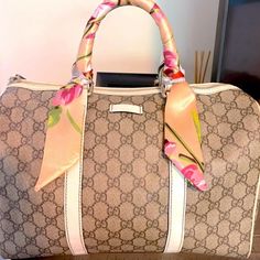 Purchased Use In Same Condition But Never Used. Handles Have Wear But Looks Good With The Handles Covered. Bags Gucci, Gucci Bags, Gucci Bag, Boston, Satchel, Handles, Bag Lady, Gucci, Women Shopping