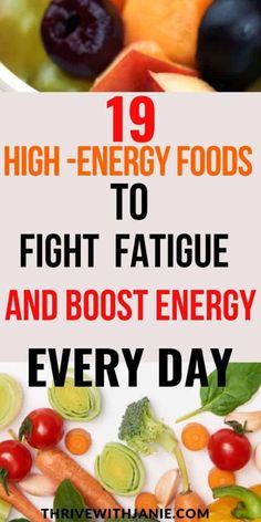 19 High Energy Foods to Boost Your Energy All Day Long - Thrive With Janie Energy Boosting Foods, Breakfast Low Carb, Sport Nutrition, Boost Energy Naturally, Energy Foods