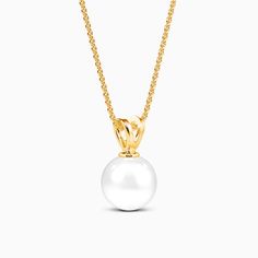 A classic symbol of sophistication. This pendant features a radiant pearl at its center, embodying pure elegance. Its minimalist design complements any outfit, making it a versatile addition to your jewelry collection. This pendant is a testament to timeless beauty, perfect for every occasion. *Each piece is handmade, resulting in a potential variance of 0.1-0.2mm during measurement. Please refer to the actual item for precise specifications. *Cultured pearls are naturally formed, and their colo Classic Yellow Gold Pearl Necklace With Round Pendant, Modern Pearl Necklace With Pearl Charm For Formal Events, Modern Pearl Necklace With Pearl Charm For Formal Occasions, Classic Pearl Pendant Necklace For Everyday Luxury, Elegant Yellow Gold Pearl Necklace With Round Pendant, Timeless White Gold Pearl Necklace, Classic Pearl Pendant Necklace, Classic White Pendant Pearl Necklace, Elegant White Necklace With Polished Finish