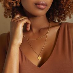 Gold Dainty Layered Necklace With Double Chain, Gold Dainty Double Chain Layered Necklace, Everyday Yellow Gold Layered Necklace With Double Chain, Bohemian Gold Layered Double Chain Necklace, Gold-tone Metal Layered Necklace With Double Chain