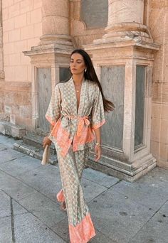 Modern Boho Fashion, Elegantes Outfit Damen, Kimono Set, Pijamas Women, Stil Boho, Looks Chic, Work Outfits Women, Outfits Women