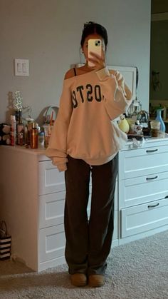 Sweatpants Outfit Ideas, Comfy School Outfits, Cute Lazy Day Outfits, Lazy Outfits, Simple Trendy Outfits, Cozy Outfit