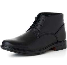 Men's Ankle BootsBy Alpine SwissColor: Black, BrownSizes: 7 - 12 Full sizes onlyMSRP: $95.00Product Features:Classic Men's Dress Ankle BootsEasy to Dress up or DownRuns True to SizeLooks Great under a Suit as it does a pair of JeansWill not go out of style in a Season a timeless ClassicLace UpFaux Leather UpperGenuine Leather Insole and LiningRubber OutsolePlease be sure to Visit our Store Front for more Great Products & DealsAlpine Swiss has a long-standing partnership with Children’s Hunger Fu Mens Dress Ankle Boots, Dressy Ankle Boots, Chelsea Boots Style, Ankle Boots Dress, Suede Chukka Boots, Suede Chukkas, Mens Ankle Boots, Mens Black Leather, Shoes Lace