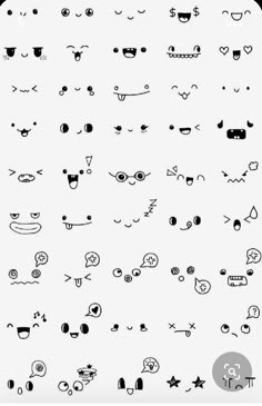 an image of various faces drawn in black and white with the words,'i love you