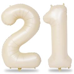 an inflatable number twenty two is shown with the balloon shaped like a bear