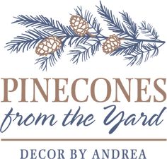 pinecones from the yard logo