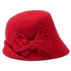 New Without Tags Great Hat For Valentine's Day! One Size Inside Measures 8" Front To Back And 8" Side To Side Felt Wool-Blend Exterior, Embellished Bow Detail Grosgrain Inner Band 2 1/4" Brim 50% Olefin 40% Wool 10% Polyamide Imported Hat Features Rhinestone-Studded Bow Accent Interior Sweatband For Comfort Packable Design Fabric & Care Wool & Nylon Spot Clean Imported Red Adjustable Cloche Hat, Red Wide Brim Mini Hat For Winter, Red Winter Cloche Hat, Red Cloche Hat With Short Brim, Red Adjustable Brimmed Cloche Hat, Red Adjustable Cloche Hat With Short Brim, Red Cloche Hat For Winter, Rhinestone Hats, Wool Cloche Hat