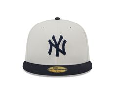 The day gets better when you rep your favorite team. Get your head in the game whenever you sport this New Era New York Yankees 59Fifty Fitted Hat, from the World Class collection. Its sharp graphics and bold color design, ensures your die-hard team pride is unquestionable. Logo detailing at the front and a grey undervisor. Product Details: Moisture absorbing interior sweatband Brand flag logo at left side 6-Panel Structured Silhouette High Profile Crown Flat Visor Classic White Fitted Sports Hat, White Throwback Baseball Cap For Sports Events, Classic White Fitted Baseball Hat, Classic White Fitted Hat For Baseball Season, Collegiate White Fitted Hat With Flat Bill, White Collegiate Fitted Hat With Flat Bill, Collegiate White Flat Bill Fitted Hat, White Collegiate Flat Bill Fitted Hat, White Fitted Hat For Baseball Season