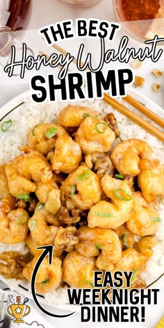 the best honey walnut shrimp recipe is in this easy weeknight dinner