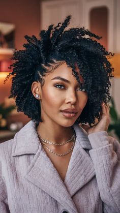 30 Trendy Winter Hairstyles for Black Women 2024 - 2025: Curly, Long, and Natural Hair Ideas Winter Hairstyles For Black Women, Natural Hair Ideas, Natural Twist Out, Hairstyle For Black Women, Winter Hairstyle, Twists Braids, Natural Twist, Natural Twists, Natural Curly Hair