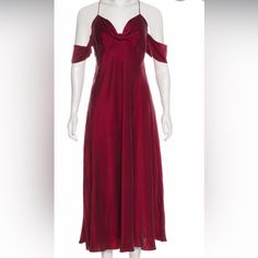 Worn Once And Dry Cleaned! Pricing Reflects. Like Mint Condition. It’s Still Perfect And Was Only Worn Once! I Just Have Too Many Dresses. Red Midi, Zimmermann Dress, Red Midi Dress, Wine Red, Mint Condition, Cold Shoulder, Size 2, Midi Dress, Mint