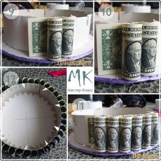 the dollar bill is made out of toilet paper and rolled up like a roll of money