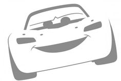 a cartoon car with a smiling face