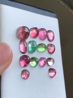 Tourmaline cabs Multicolor Round Tourmaline Gemstones, Multicolor Tourmaline Gemstones In Round Shape, Oval Tourmaline Natural Gemstones, Oval Tourmaline Gemstones, Handmade Tourmaline Gemstones, Lovely Colors, Tourmaline, Pakistan, Ships