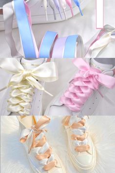 Cute satin ribbon shoelaces for any bridal outfit! White, Pink, beige, Ivory Laces. Ribbon Shoelaces, Cute Uggs, Bridal Outfit, Outfit White, Shoe Lace, Tie Shoes, Pink Beige, Ivory Lace, Bridal Outfits