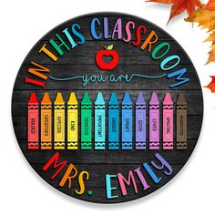 classroom door hanger Wooden Door Hangers For Teachers, Round Teacher Door Hanger, Special Classroom, Teacher Door Sign, Teacher Door Hanger, Add Meaning, Teacher Door Signs, Teacher Door Hangers, Classroom Welcome