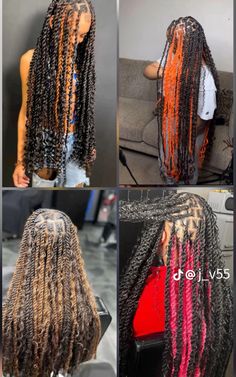 Peekaboo Island Twist With Curls, Hairstyle Prices, Peekaboo Skunk Stripe, Group Hairstyles, Skunk Stripe Braids, Long Twist, Island Twist, Fav Hairstyles, Super Cute Hairstyles