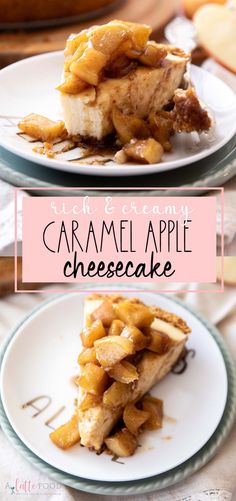 Make this Caramel Apple Cheesecake that begins with my classic cheesecake recipe (without a water bath!). It's a creamy cheesecake recipe with caramel apples on top! Easy Caramel Apple Cheesecake, Baked Apple Cheesecake, Caramel Apple Cheesecake Recipes, Apple Topping, Creamy Cheesecake Recipe, Savory Apple Recipes, Best Easy Dessert Recipes, Caramel Apples Homemade