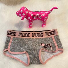 Nwt Pink Vs Grey Boyfriend Panties With Dog Logo. Size Xsmall. Posh Ambassador With 1450+ Listings Sold And Perfect 5 Star Rating ! Candy With Every Purchase. Pink Casual Boxer Briefs For Loungewear, Casual Pink Boxer Briefs For Loungewear, Pink Cotton Boxer Briefs For Loungewear, Pink Cotton Loungewear Boxer Briefs, Fitted Cotton Pink Pajama Shorts, Fitted Cotton Pajama Shorts In Pink, Fitted Pink Cotton Pajama Shorts, Pink Sleepwear With Letter Print For Sleepovers, Pink Sleepwear With Letter Print