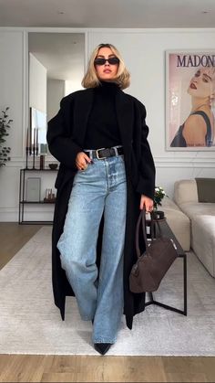 Brunch Outfit Winter, Lunch Outfit, Jeans Outfit Fall, Fest Outfits, 2024 Outfits, Mode Casual, Blazer Black, A Mirror, Dressy Casual