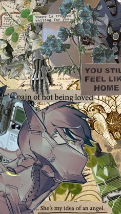 an image of a collage with words and pictures on it that say, you still feel like home