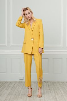 Haute Couture Style, Yellow Suit, Floral Playsuit, Rompers Womens Jumpsuit, Resort Fashion, Fashion Wedding, Suit Style, Yellow Fashion