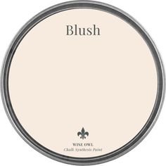 a white paint with the words blush on it