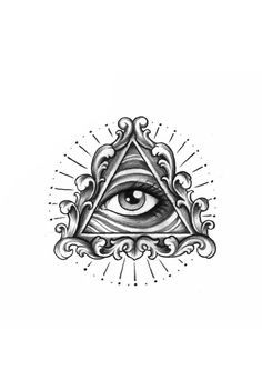 an all seeing eye tattoo design