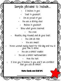 a printable poem with the words sample phrases for students to use in their classroom