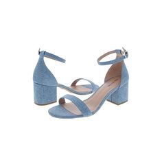 The "Call It Spring Stangarone Light Blue Denim 2.5” Block Heel Sandals," Manmade Upper And Sole Strap Buckle Closure Skillfully Made In Vietnam, Will Elevate Your Summer Look. With Their Stylish Denim Pattern, These Sandals Go Perfectly With All Of Your Summertime Attire. They're The Ideal Option For Any Casual Or Semi-Formal Occasion Because Of Their Cozy Fit. Casual Blue Sandals With Low Heel, Casual Blue Low Heel Sandals, Chic Denim Heels With Block Heel, Chic Denim Block Heel Heels, Chic Denim Block Heel Shoes, Chic Denim Block Heel, Denim Heels With Heel Strap, Summer Denim Block Heel Heels, Denim High Heels With Heel Strap