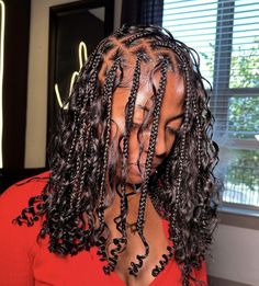 Hair Braid Patterns, Boho Knotless, Short Box Braids Hairstyles, Braids Hairstyles Pictures, Cute Box Braids Hairstyles, Braided Hairstyles For Teens