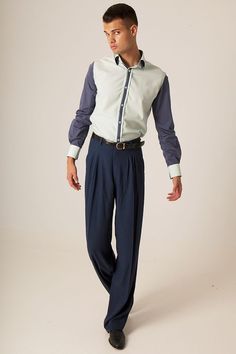 Men summer casual trousers, Men's salsa dance pants conSignore Men's Blue Tango Pants, Blue Tango Trousers With 4 Front Pleats The stylish design of these tango pants is a good choice for all social and tango events. These tango trousers are made of viscose textile and have been tailored for argentine tango dancers. The blue color of the pants makes this piece an all-time classic and a must-have for your wardrobe. https://www.etsy.com/shop/conDiva Mens Pants Fashion Casual, Tango Pants, Men Summer Casual, Tango Dancers, Salsa Dance, Argentine Tango, Dance Pants, Mens Pants Fashion, Men Summer