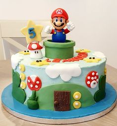 Peaches Cake, Peach Mario, Mario Cake, Mario Bros Birthday, Mario Birthday Party, Peach Cake, Mario Birthday, Cake Craft