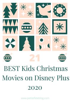 the best kids's christmas movies on disney plus 2020, with text overlay