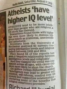 an article in the news about athletes have higher iq level