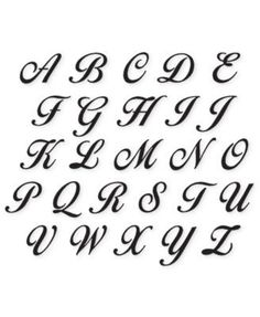 the upper and lower letters are drawn in black ink