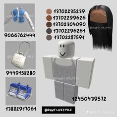 the instructions for how to make a paper doll with hair and shoes in minecraft