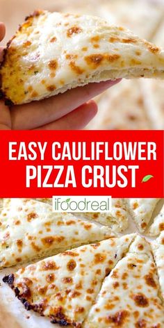 easy cauliflower pizza crust is the perfect appetizer