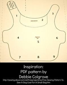 an image of a sewing pattern for a baby's bib