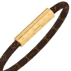 LOUIS VUITTON® - Lv Confidential Bracelet - Monogram Lv Bracelet Women, Luxury Bracelets With Logo Charm For Formal Events, Bracelet En Cuir Diy, Lv Bracelet, Louis Vuitton Bracelet, Dope Jewelry Accessories, Louis Vuitton Gifts, Diy Leather Bracelet, Fabric Bracelets