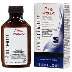 Wella Color Charm Permanent Liquid Hair Toner with Liquidfuse Technology saturates, penetrates and fuses with the hair to deliver vibrant color that is exceptionally fade resistant. The extra mild formulation is ideal for creating delicate shades of blonde ? like platinum and beige and neutralizing unwanted warmth after lightening. Great for toning pure double processed blondes. Color: Gray. Best Box Hair Dye, Professional Hair Color Brands, Wella Color Charm Toner, Ash Blonde Hair Dye, Nordic Blonde, Box Hair Dye, How To Dye Hair At Home, Light Ash Brown, Auburn Color